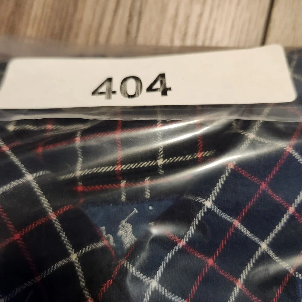 Polo‎ Ralph Lauren Button Down Shirt Mens L Black Red Plaid Flannel Pony Logo